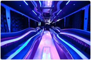 Party Bus Rental Service 50 Person Austin limo buses